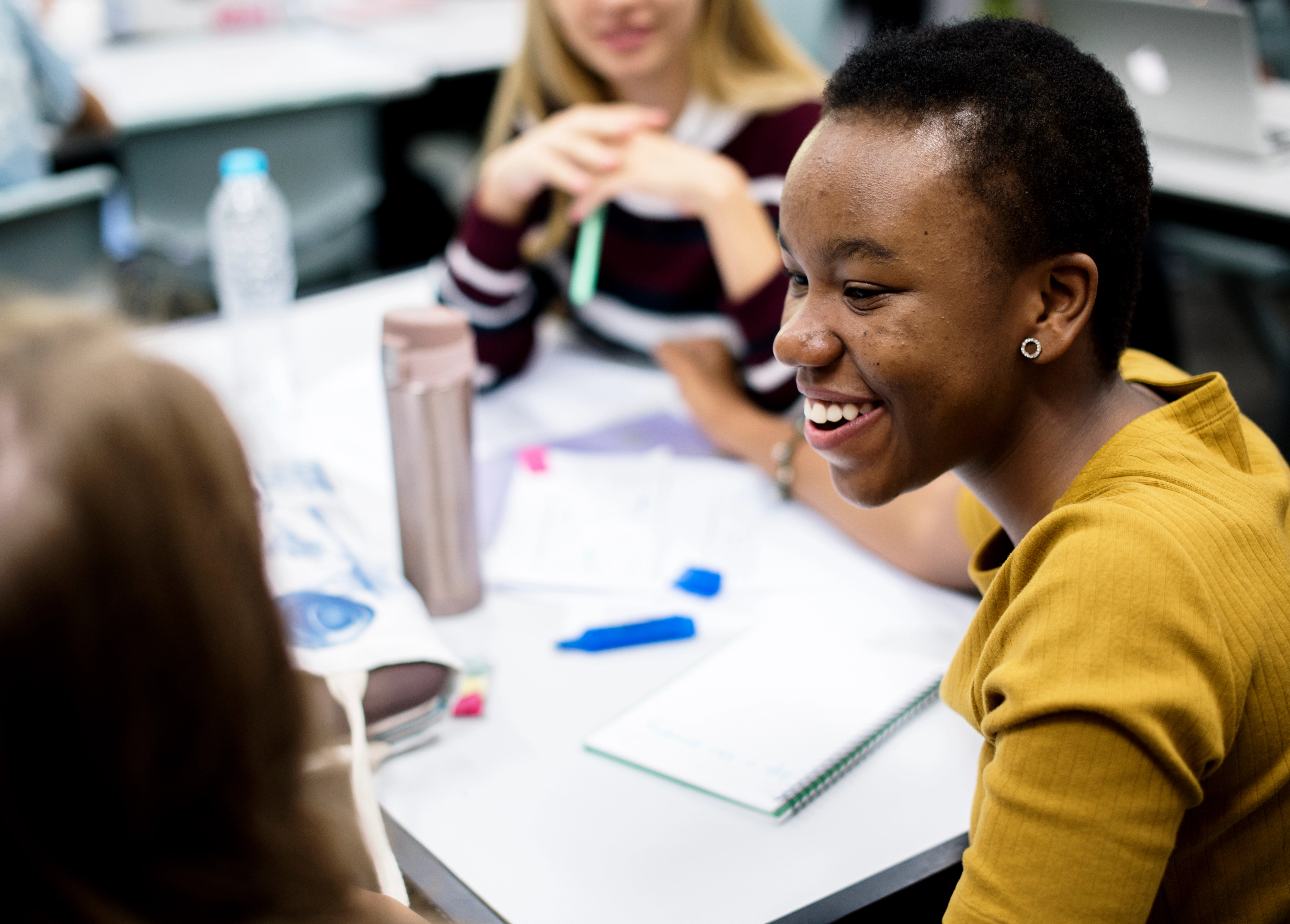 Students in a classroom